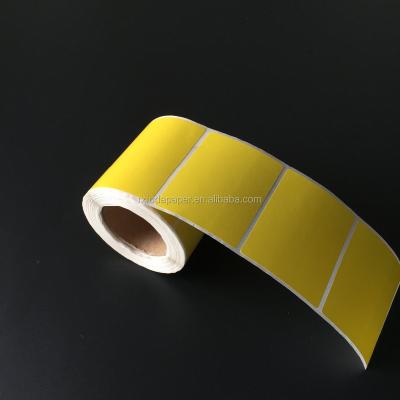 China Waterproof Full Color Yellow Direct Thermal Label For Any Size for sale