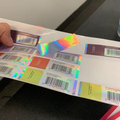 China Waterproof Holographic Stamping Inkjet Printable Label for sale