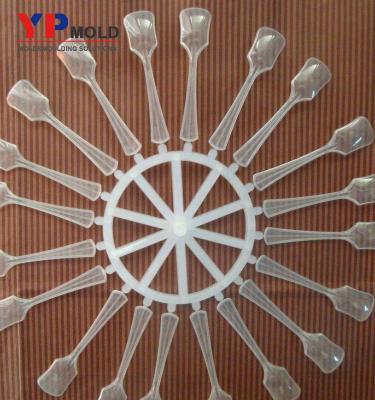 China Eco-friendly High Quality Colorful Plastic Spoon Plastic Injection Mold for sale