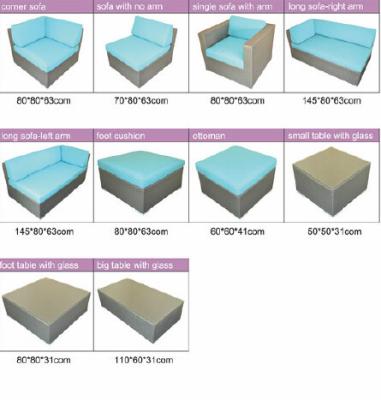 China sofá modular collection-09series de la rota de los muebles al aire libre en venta