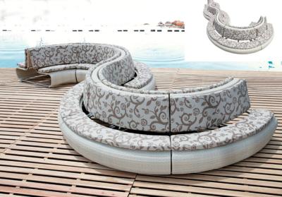 China 8pcs snake curve  rattan saloon waiting sofa shop mall sofa --9136 for sale