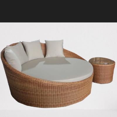 China Foshan factory direct synthetic rattan material outdoor daybed swimming pool daybed hotel Beach Daybed---6011 en venta