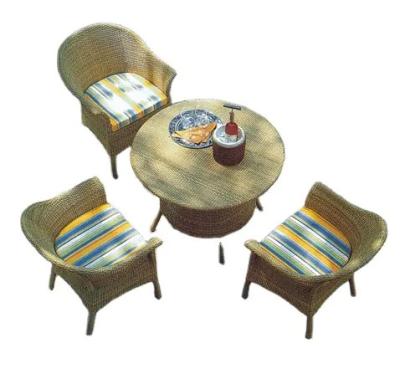 China Outdoor furniture set wicker rattan dining set patio furniture set cafe furniture dining table with chair---8033 for sale