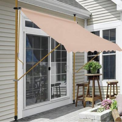 China Outdoor Patio Garden Canopy Sun Shade Balcony Retractable Awning 2*1.2m Made of Steel for sale