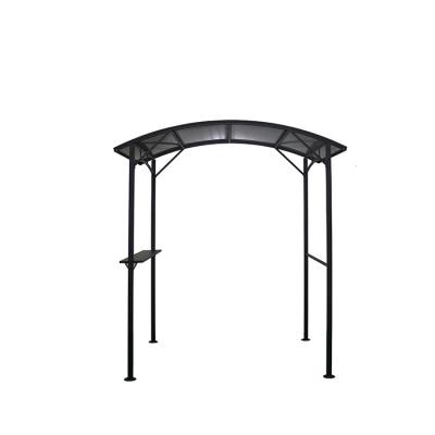 China Hardtop BBQ Gazebo Outdoor Pavilion Tent Four-Corner Roof Pavilion with Hardtop for sale