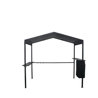 China 2.3*1.5*2.2M Outdoor Aluminum Hard Polyester Roof Gazebo with Powder Coated Sail Finishing for sale