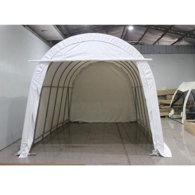 China Removable Sidewalls Doors Heavy Duty Carport for Camping and Backyard 400*730*330cm for sale