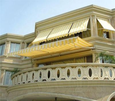 China Outdoor Customized Color 5*3m Fully Open Retractable Awning for Patio Garden Canopy Sun Shade Balcony for sale