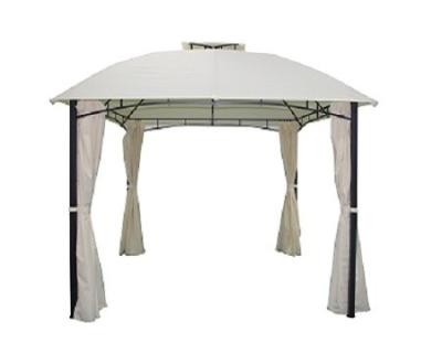 China Polyester Sail Double-Roof Metal Gazebo with Arched Rib in Classic Design for sale