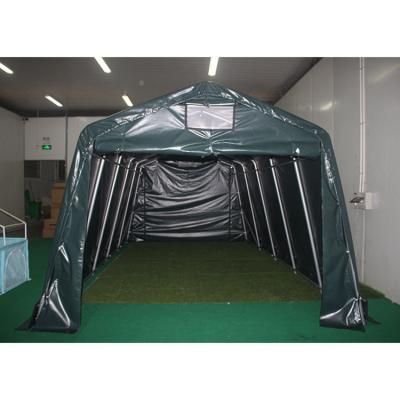 China Not Coated Waterproof PVC Foldable Heavy Duty Big Warehouse Outdoor Storage Dome Carport for sale