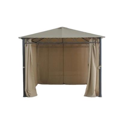 Chine Garde extérieure Gazebo métallique en acier avec rideau en polyester à vendre