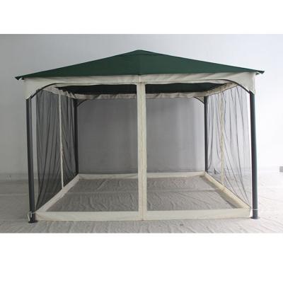 China 3.5*3.5*2.75M Outdoor Iron Gazebo with Steel Tube and Durable Polyester Coating for sale