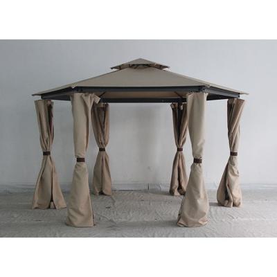 China Polyester Gazebo with Mosquito Net and Side Curtains Upgrade Your Outdoor Living Area for sale