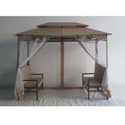 China Customized Design Deluxe Garden Gazebo Patio Garden Used Waterproof Metal Gazebo for sale