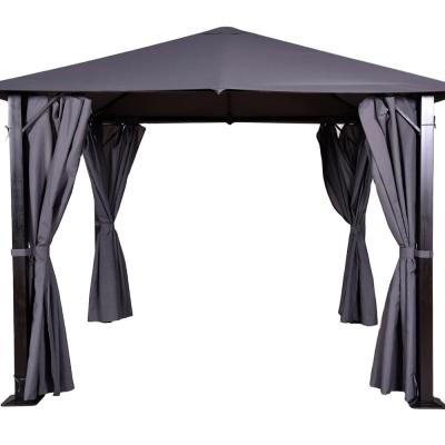 China Stevig en functioneel overhang schilderen Metalen Gazebo met bogen Te koop