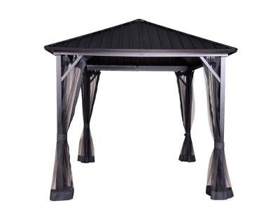 China Robuuste 3*3*2.75m ijzeren plaat Gazebo voor Pergolas brug Duurzame kenmerken Te koop