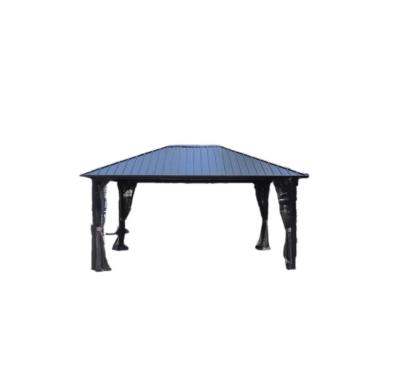 China Outdoor Garden Supplies Pergola 4.85x3.65x2.75m Galvanized Steel with Fabric Material for sale