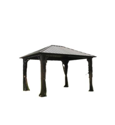 China 3x3.65x2.57m Linha de jardim de aço galvanizado Gazebo de tubo de alumínio para suprimentos de jardim à venda