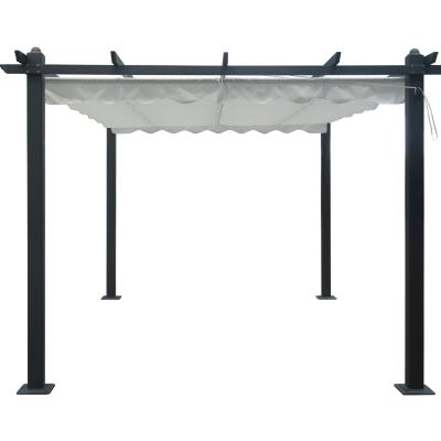 China Op maat gemaakte 2.96X2.96X2.25M Tuin Gazebo met aluminium frame en verwijderbaar deksel Te koop