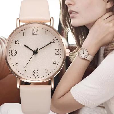 China New Women Luxury Quartz Alloy Watch Ladies Fashion Stainless Steel Dial Casual Bracelet Watch Leather Wristwatch Zegarek Damski for sale