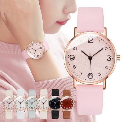 China 2021 Hot Watch For Women Luxury Leather Analog Ladies Quartz Wrist Watch Top Style Fashion Bracelet Watch Relogio Feminino for sale