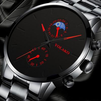 China 2021 Men Watches Luxury Famous Calendar Quartz Watch Mesh Belt Calendar Watch Men Business Quartz Watch Relogio Masc for sale