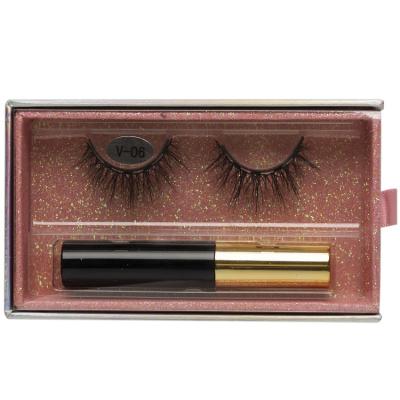 China Private Label False Mink Eyelashes Customize Packaging Box Magnetic Eyelash Lashes New Arrival 5D Full Natural Magnetic Magnet for sale