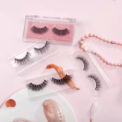 China 16mm Bulk Luxury False Mink Eyelashes Wholesale Soft High Quality Natural 3d Mink Eyelashes Eyelashes and Packaging for sale