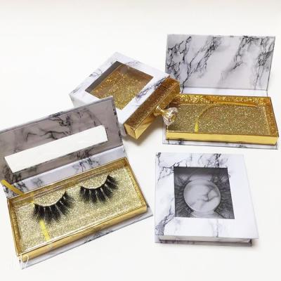 China 3D Mink Eyelash Supplier 12mm 13mm 15mm Natural Soft 5d Mink Eyelashes Strip With Custom Eyelash Packaging for sale