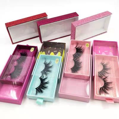 China Wholesale Custom Lash Box Light And Flexible Empty Eyelashes Natural Soft Eyelash 25mm Mink Eyelashes Wholsale 5d for sale