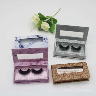 China Handmade Eyelashes 25 mm 3d mink eyelash with magnetic box wholesale eyelash label custom box for fluffy lashes for sale