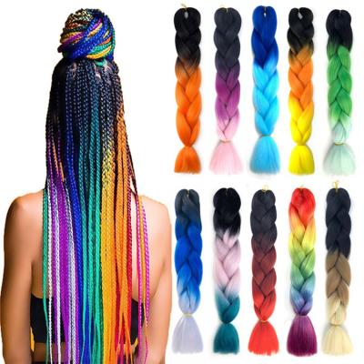 China Wholesale Jumbo Braid Elephant Braids Synthetic Braids 100g X Pressure Extensions Jumbo Braid Hair Vendor for sale