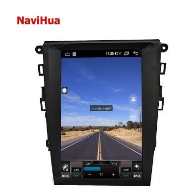 China GPS NAVIHUA Dash Headrest GPS Navi CD DVD Player Monitor Dual 2 For Ford For Mondeo For Tesla Style Android 10 System for sale