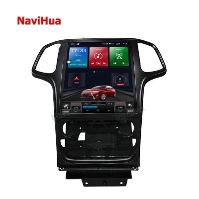 China Car Headrest Monitor DVD Player Touch Screen ForJeep Grand Cherokee DSP Car GPS NAVIHUA Audio GPS Carplay For Tesla Auto Radio Video for sale