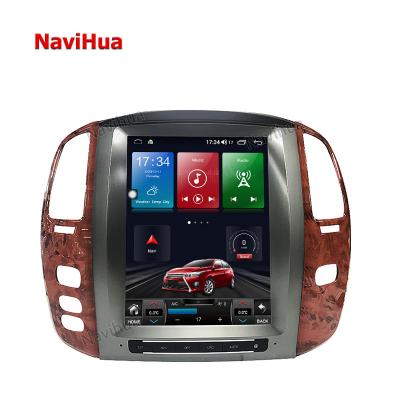 China GPS NAVIHUA Android 10.0 GPS System Car VCR Gps Navigation For Lexus Lx 470 2004-07 For Tesla Style Vertical Screen 6+128GB for sale