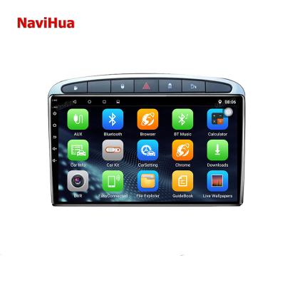 China Wireless Android NAVIHUA Wireless Auto Car Touch Screen Mirror Link Android Auto DVD Player Autoradio for Peugeot 406 with GPS Navigation Stereo Radio Head Unit for sale