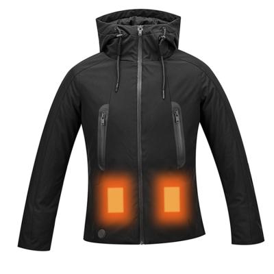 China QUICK DRY Long Sleeve Enhanced USB Heated Lightweight Rechargeable Heating Vest Keep Warm Down Mens Stripper Jacket for sale