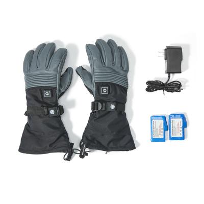 China Mens 7.4V USB Electric Battery Heated Ski Gloves With 4 Level Temperature Control for sale