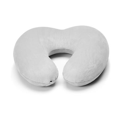 China Custom Foldable Chin Neck Support Pillows Airplane Travel Pillow Office Heating Neck Pillow Anti Dust Mite for sale