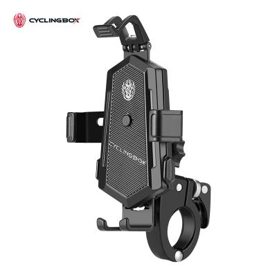 China Bicycle one-key lock mobile phone holder can be rotated and adjusted aluminum alloy fixed bracket automatic grab bracket BG-h190 for sale