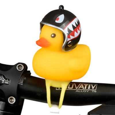 China Aluminum Alloy Duck Bike Light Wearing Helmet Bicycle Bell Broken Yellow Light With Duck Light Shockproof Helmet for sale