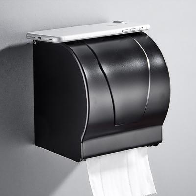 China Wholesale Modern Bathroom Aluminum Hardware Space Toilet Paper Holder Toilet Paper Towel Wall Mounted Toilet Paper Holder for sale