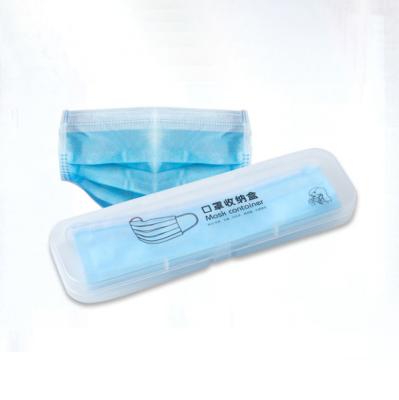 China Personal Care Plastic Storage Box With Lid And Lock Face Mask Plastic Case Portable Mask Storage Box Case for sale