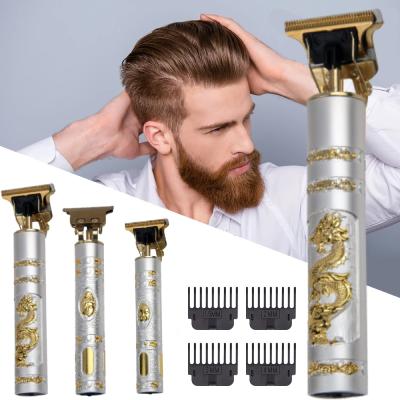 China Outdoor Professional Cordless Hair Trimmer T-Blade Trimmer Rechargeable Hair Clippers For Men's Gap Baldhead Zero Beard Razor for sale