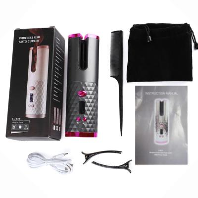 China Ceramic Wholesale Cordless Automatic Wave Hair Curler Curling Iron Automatic Travel for sale