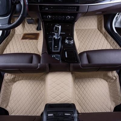 China Luxury Hand Sewn QCI160 Environmental Friendly Car Foot Pad / Customized Car Mat for sale