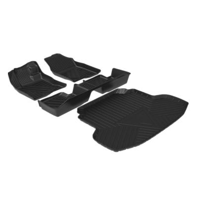 China Brief & Custom Single Color QCI172 3D Car Fit Mats For Honda Civic Strip Car Floor Pad / Car Material Foot Mat for sale