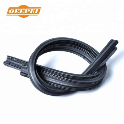 China Qeepei high quality auto spare parts car wiper blade refill, wiper blade rubber for hybrid type wiper blades only for sale