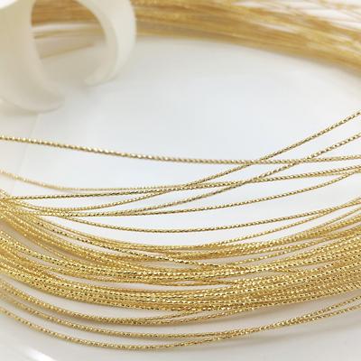 China CP012 14K Gold Plated Sparkle Brass Wire Half Hard Wire Jewelry Wire For Jewelry Making Cp012 for sale