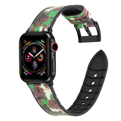 China Good Men Style Camouflage Pattern Replacement Fit Watch Bands For Apple Watch SE 6/5/4/3/2/1 Series for sale